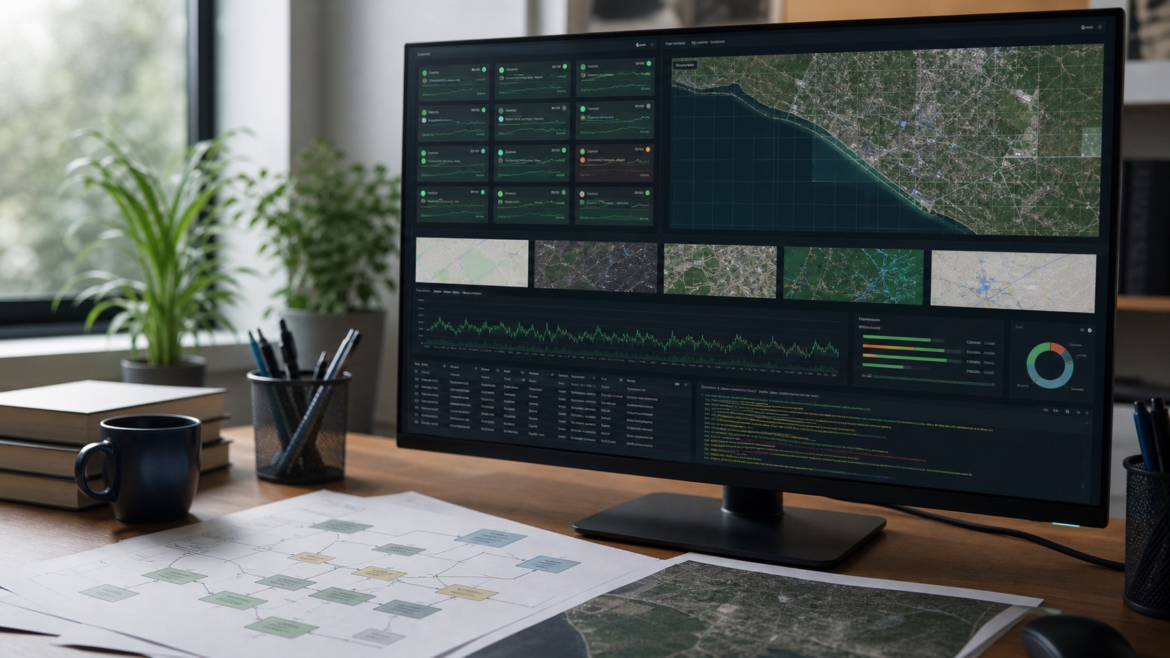 GIS data workflow and dashboard development